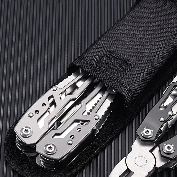 Mini Alicate de Bolso Dobrável Multiferramenta com Faca
