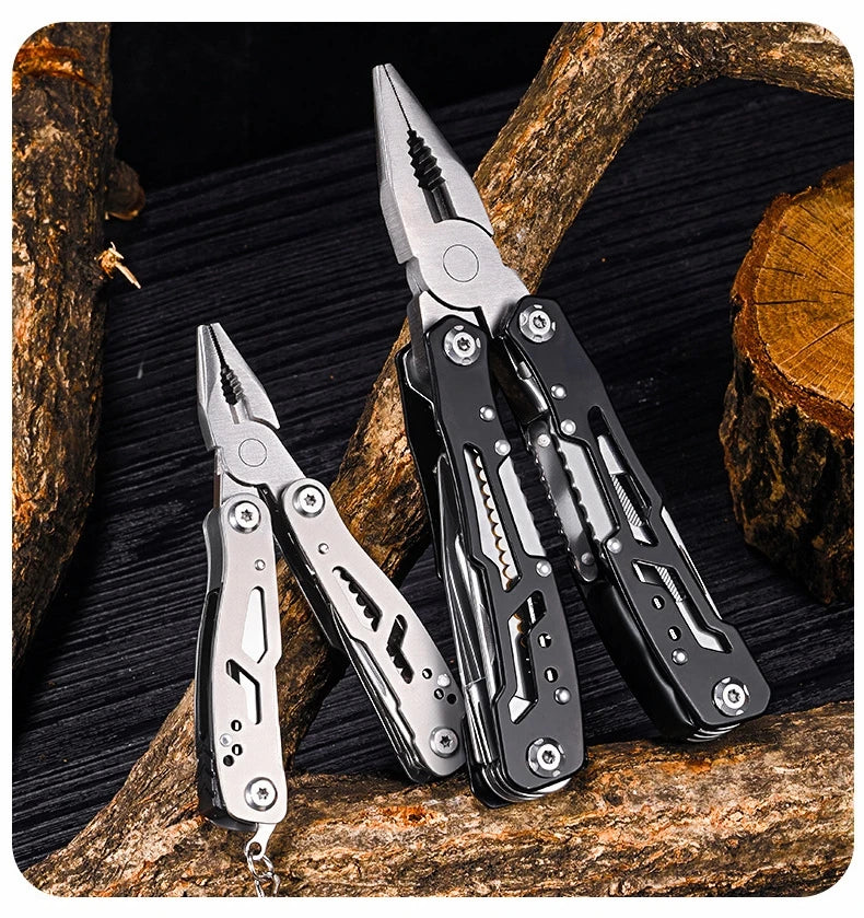 Mini Alicate de Bolso Dobrável Multiferramenta com Faca